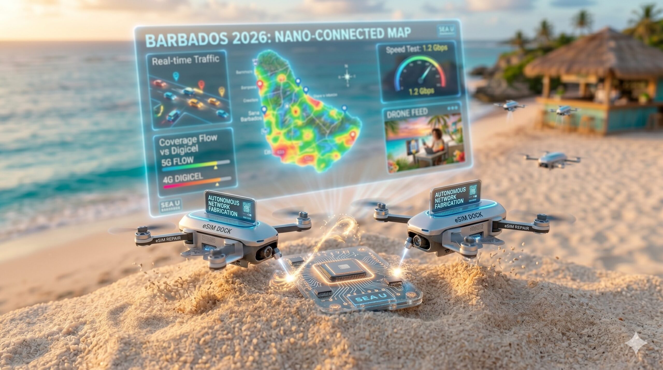 Autonomous Network Mapping in Barbados