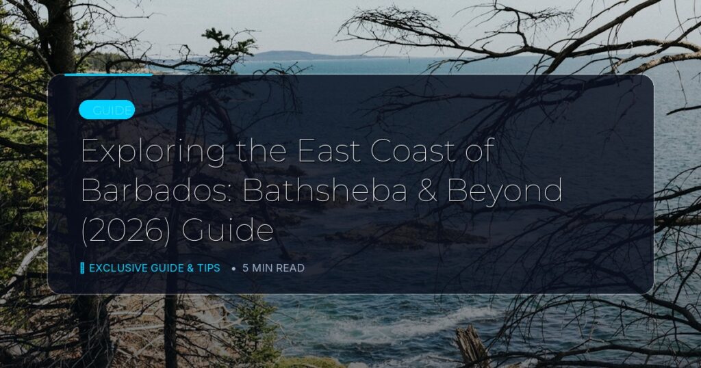 Exploring the East Coast of Barbados: Bathsheba & Beyond (2026) Guide